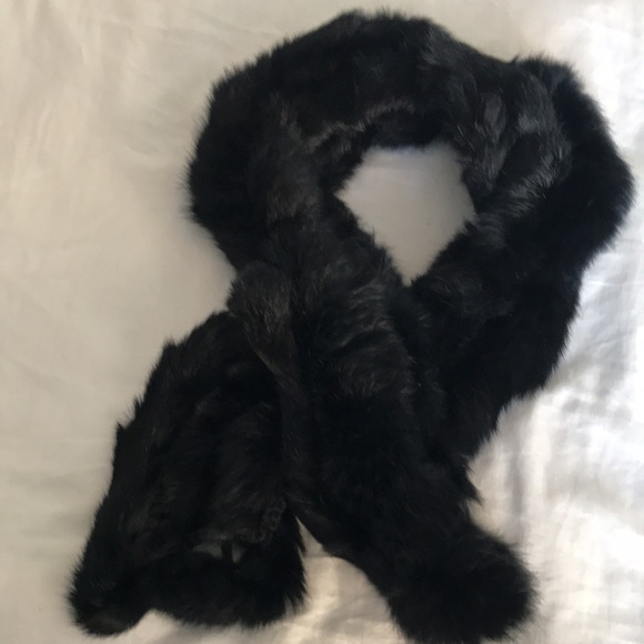Black mink scarf - Picture 8 of 8